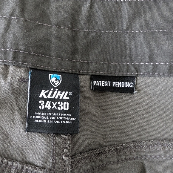 Kuhl Men’s Slax Pants Size 34x30 Green Outdoor Hiking Quick Dry Moisture Wicking - Picture 6 of 12
